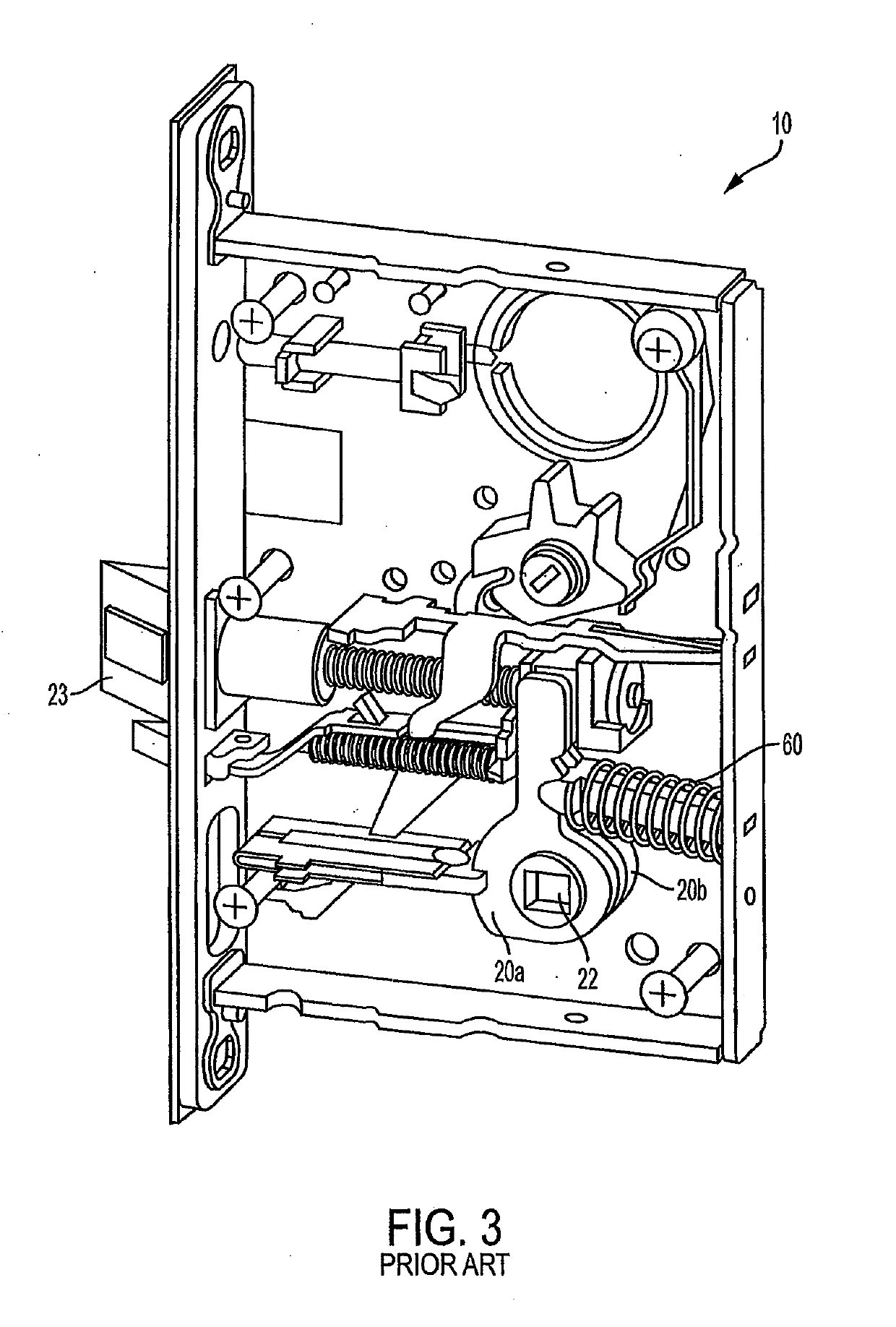 Mortise lock with multi-point latch system