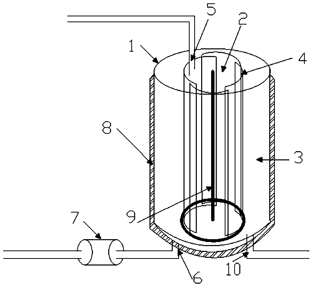 Method and device for hydrogen chloride photocatalytic oxidation