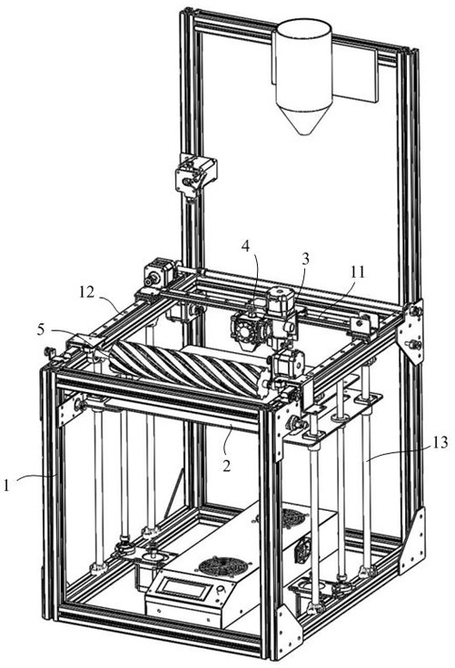 3D printing device and printing method for embedded circuit products