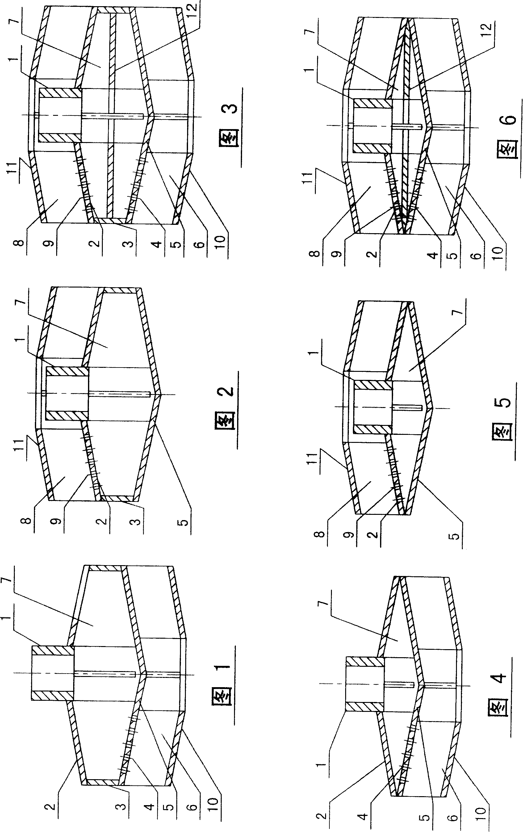 Self-suction gas-liquid mixing impeller