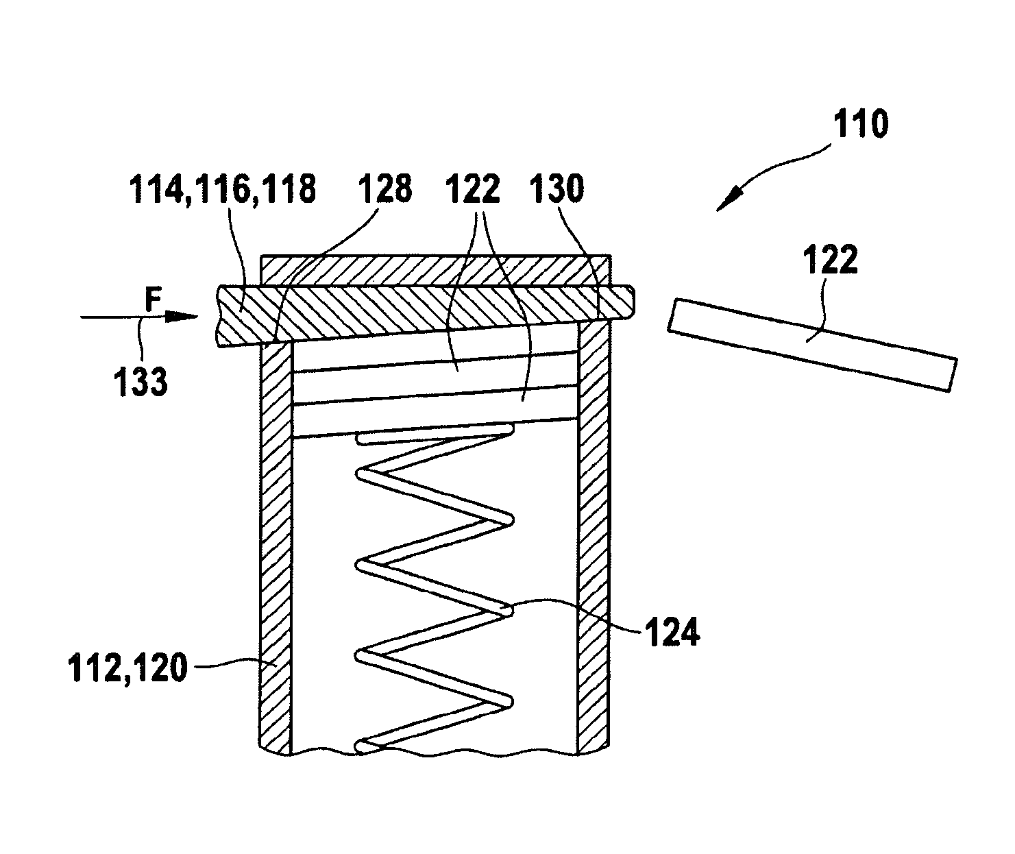 Analysis device with exchangeable test element magazine