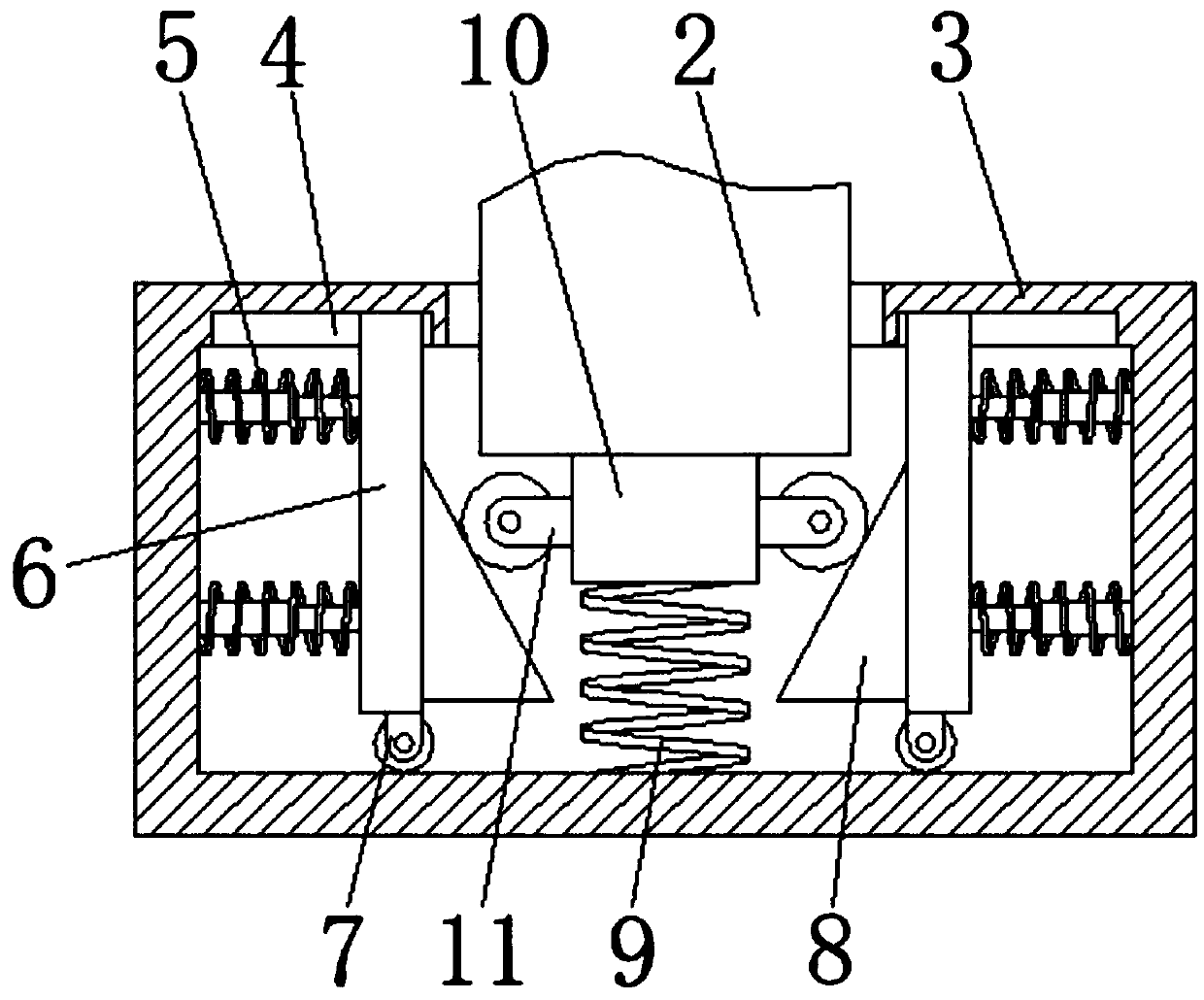 Surface gluing device for plate machining