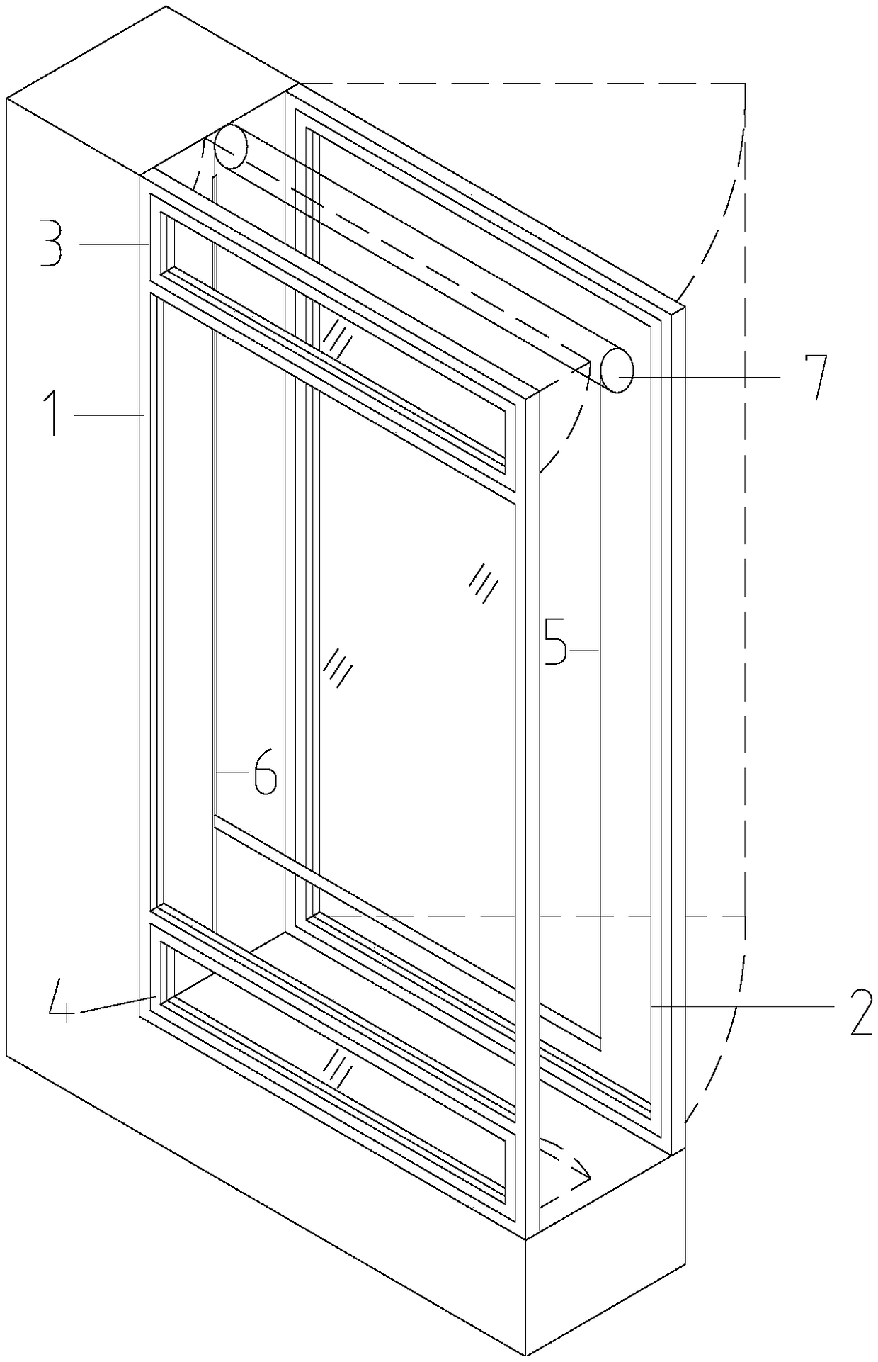 Central external sunshade system