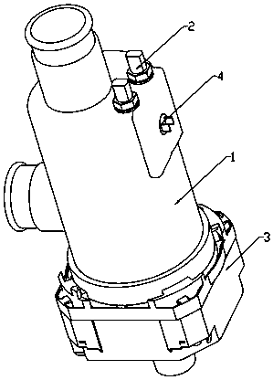 Integrated heating pump for dish washing machine