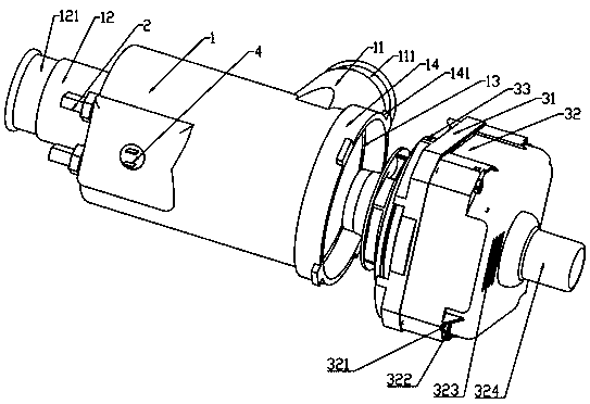 Integrated heating pump for dish washing machine