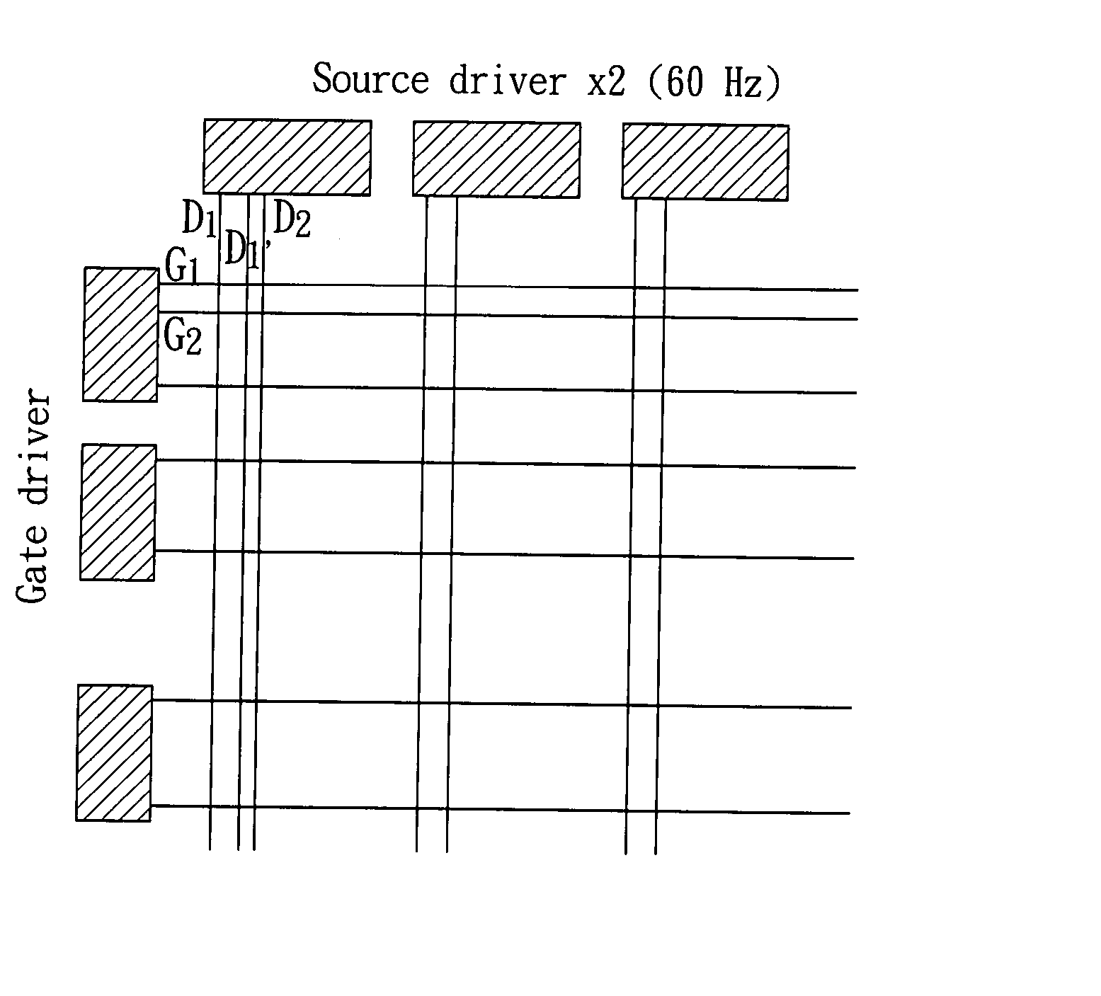 Driving device for quickly changing the gray level of the liquid crystal display and its driving method