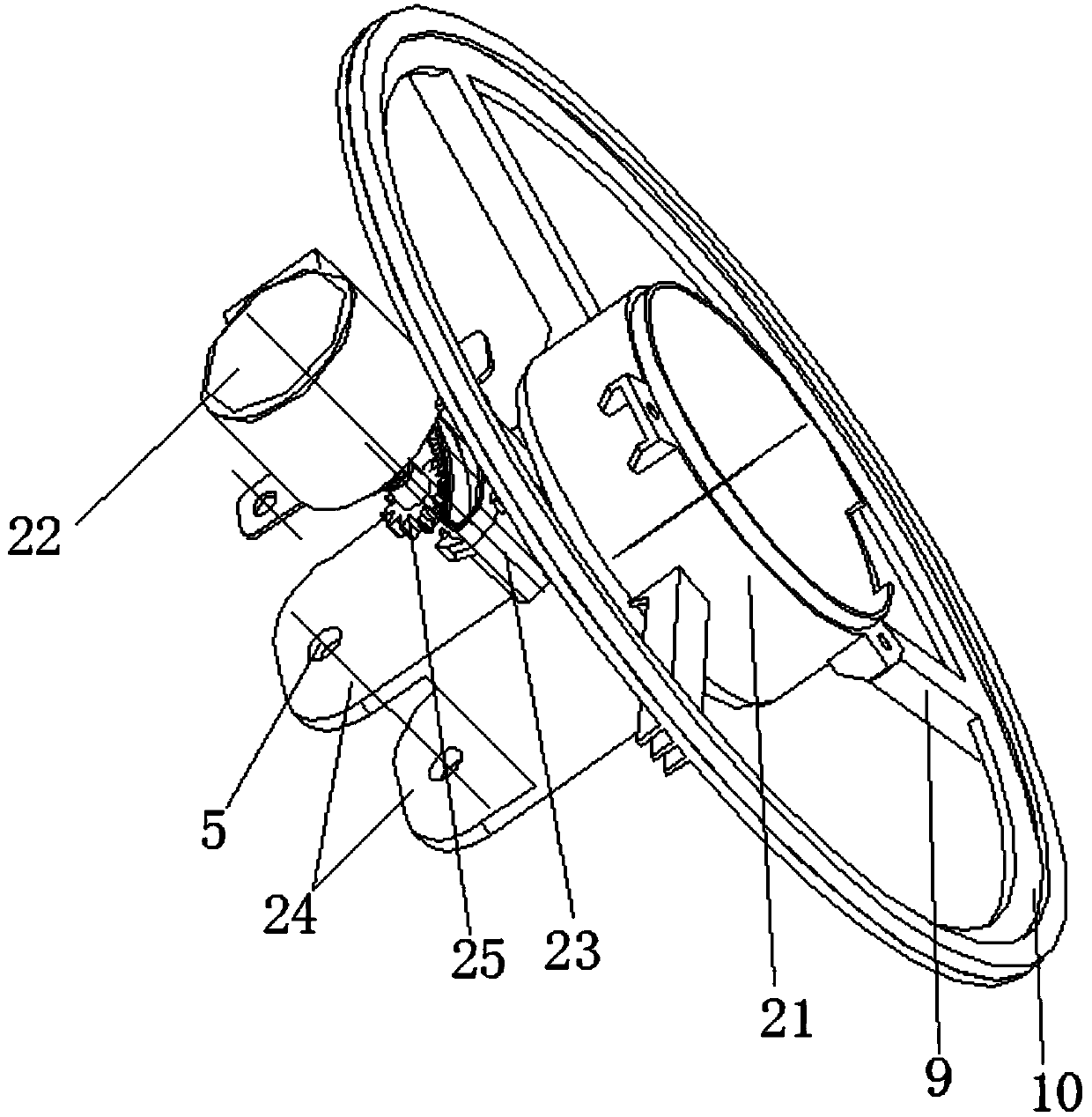 An air outlet structure of a mobile air conditioner and a mobile air conditioner having the same