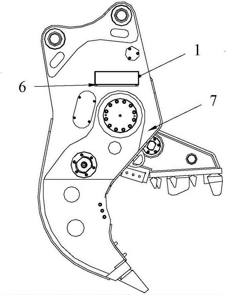 Hydraulic accessory working condition monitoring system with positioning function