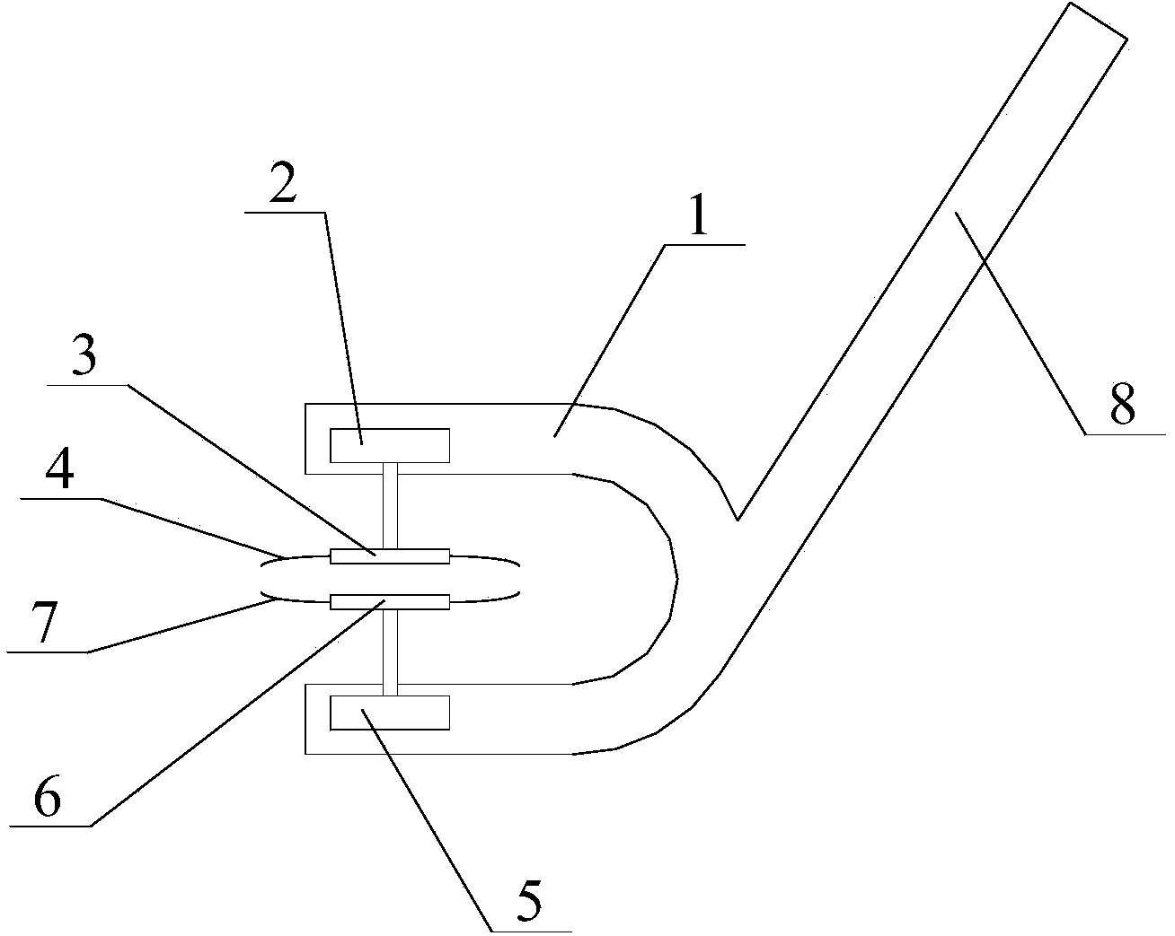 Lawn mower allowing cutting in two directions