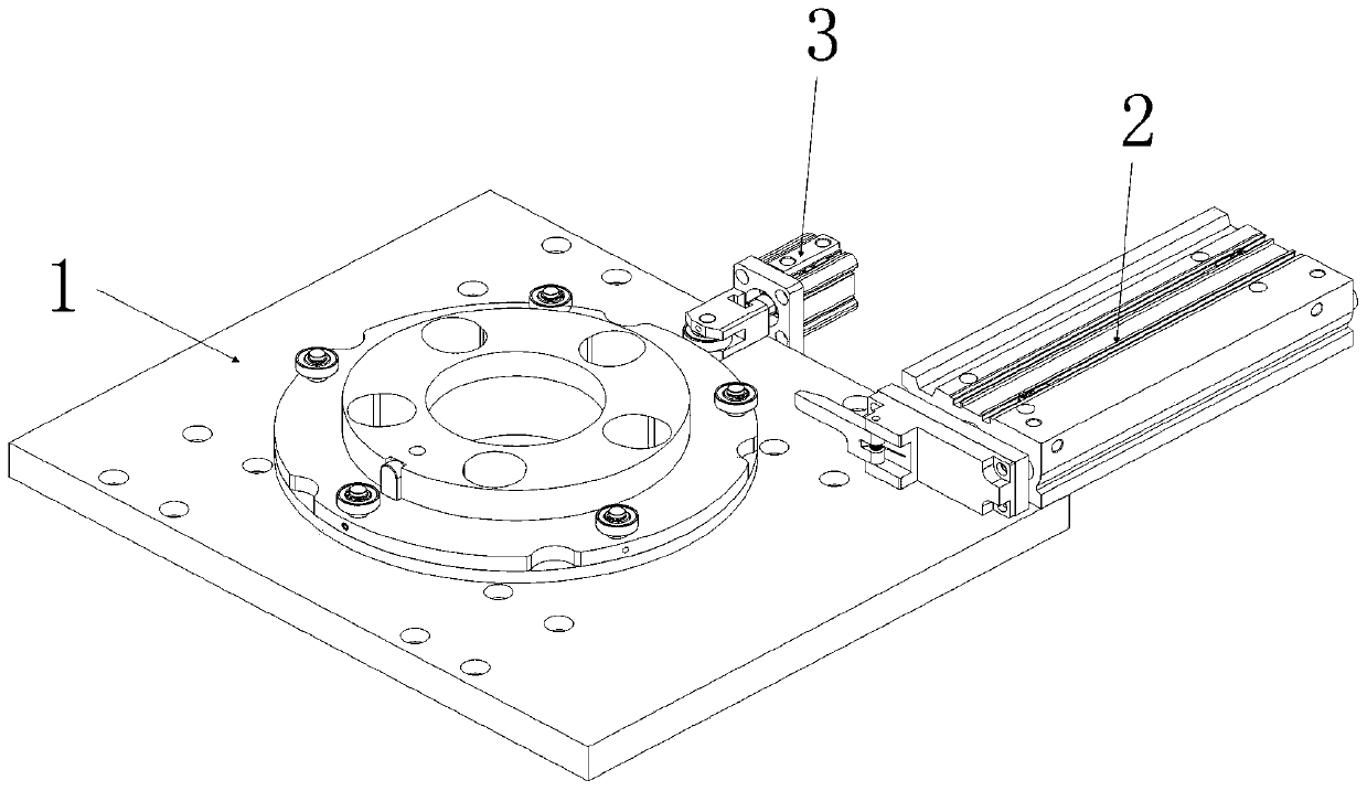 Simple circle equal-division indexing device capable of continuously rotating