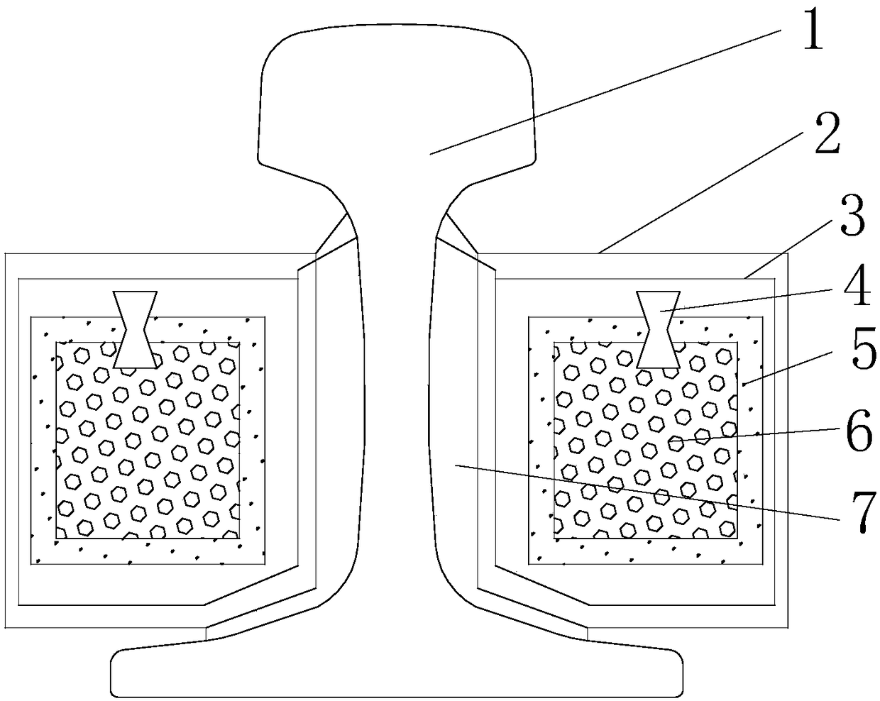 Track vibration damping device