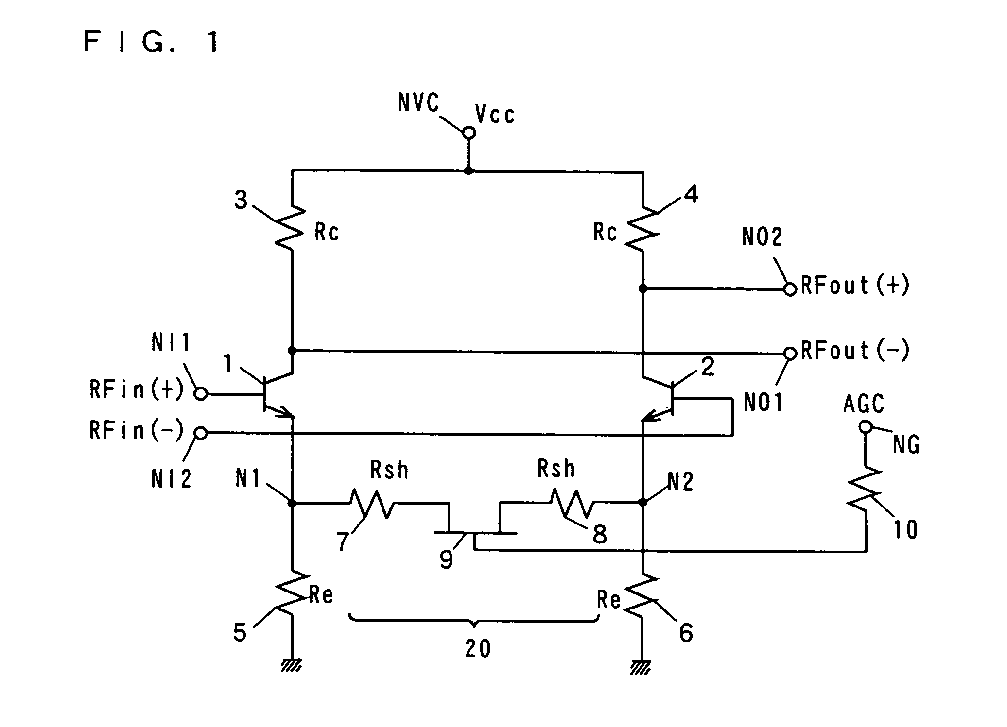 Variable impedance circuit, variable gain differential amplifier, multiplier, high-frequency circuit and differential distributed amplifier