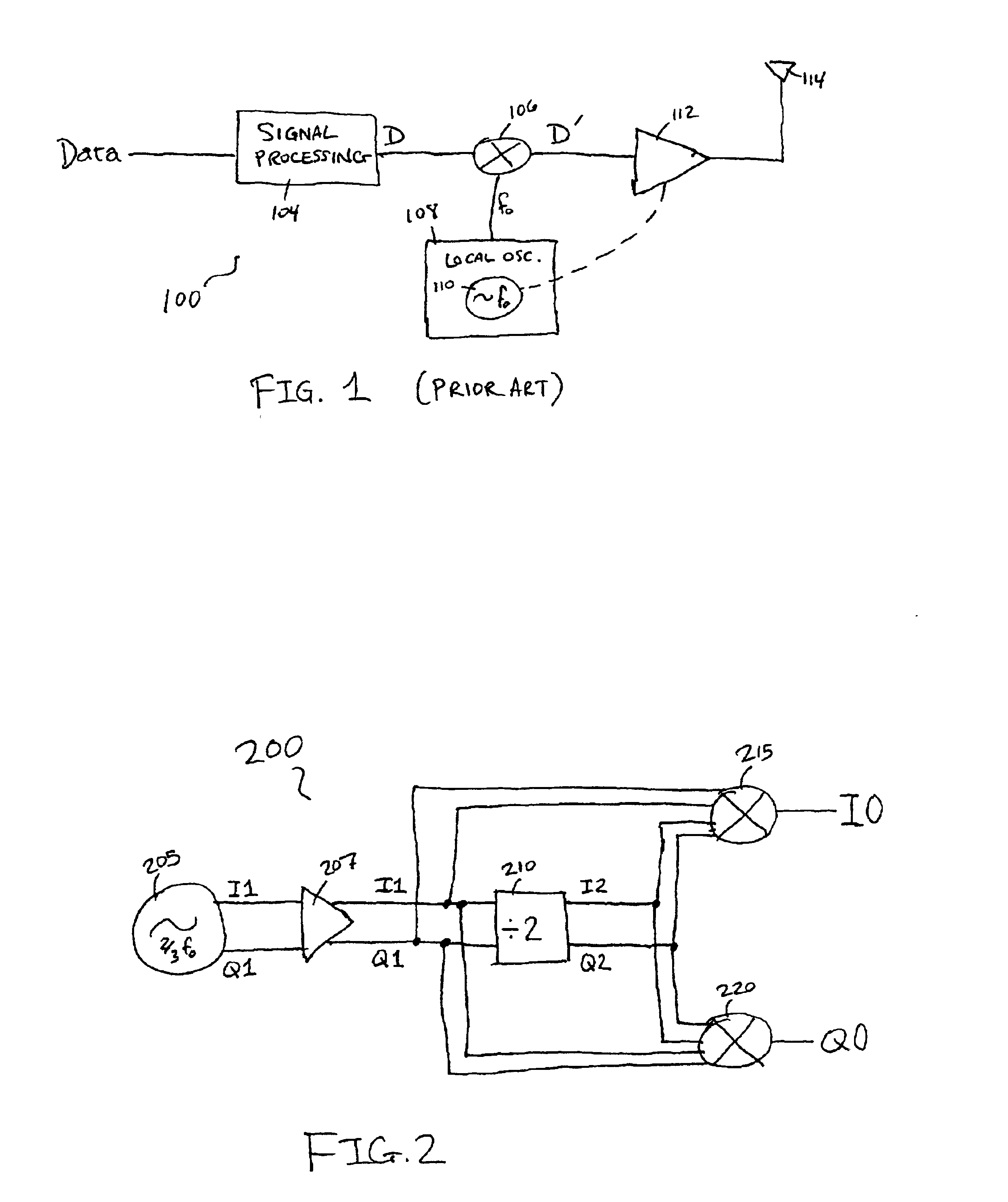 Local oscillator architecture to reduce transmitter pulling effect and minimize unwanted sideband