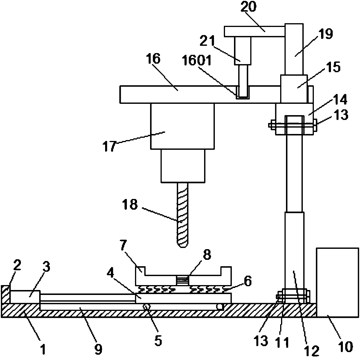 Tapping machine easy to adjust