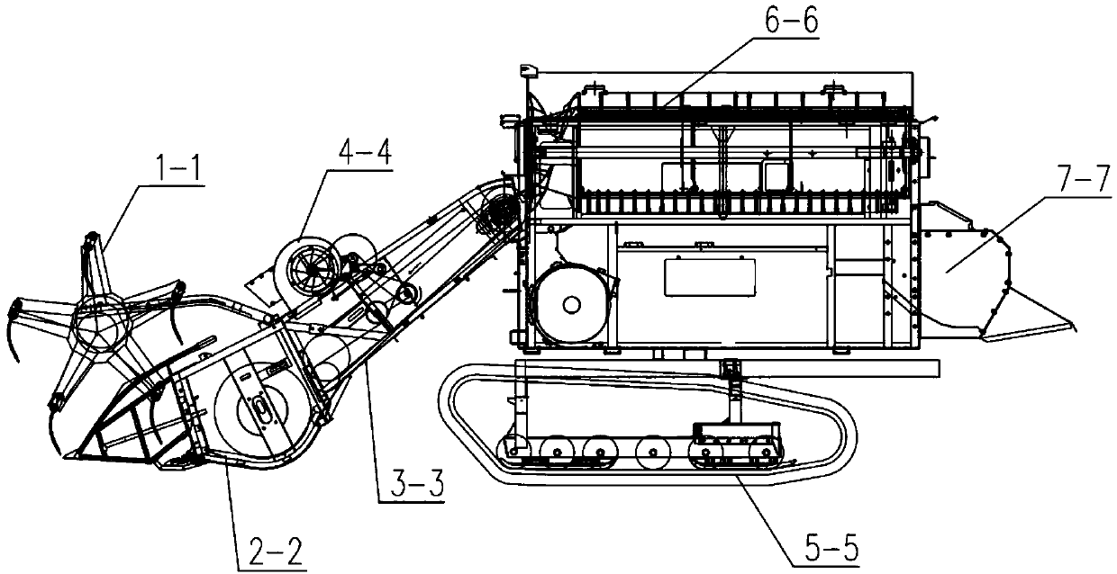 Belt drive type centrifugal fan driven dust suction device of combine harvester