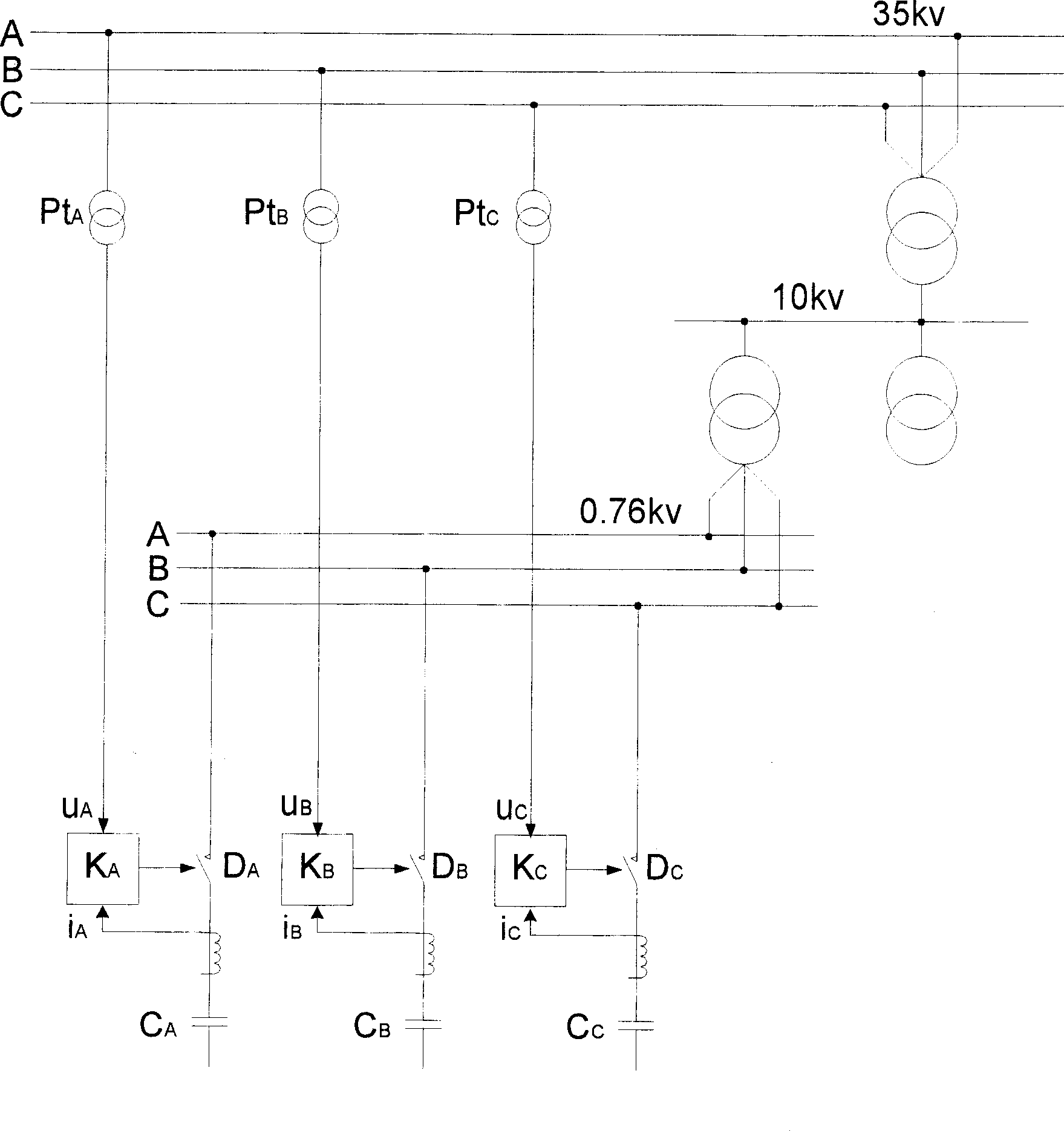 Zero cross controller of reactive compensator