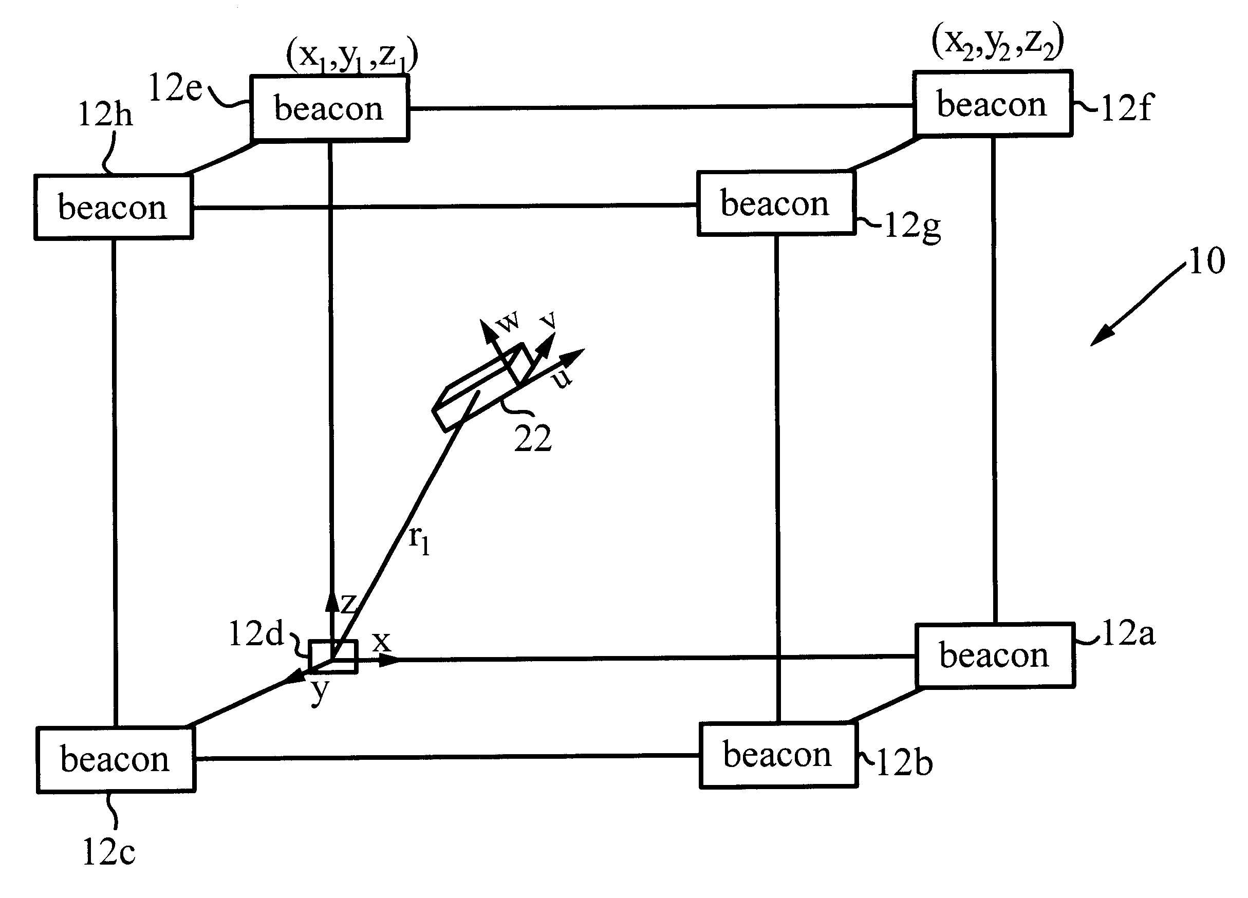 Distributed magnetic field positioning system using code division multiple access