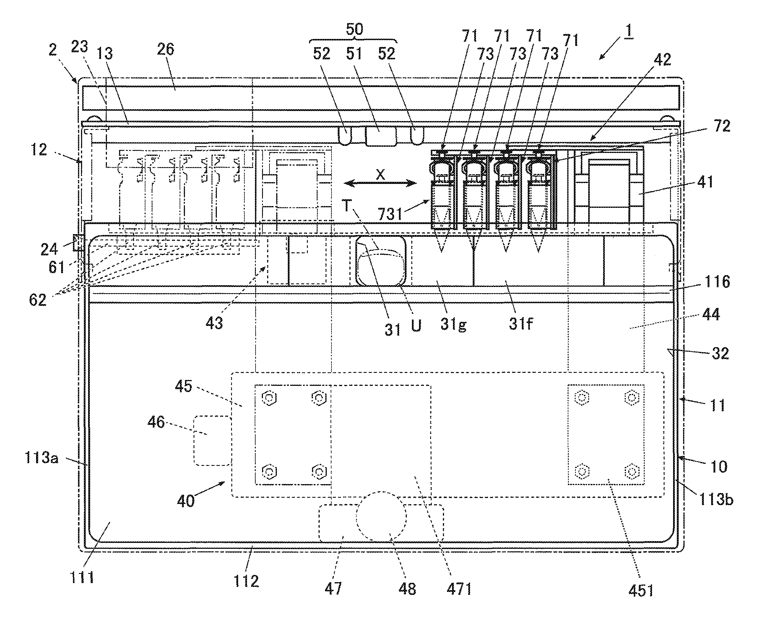 Drawing device and method for detecting shape of nail in the same