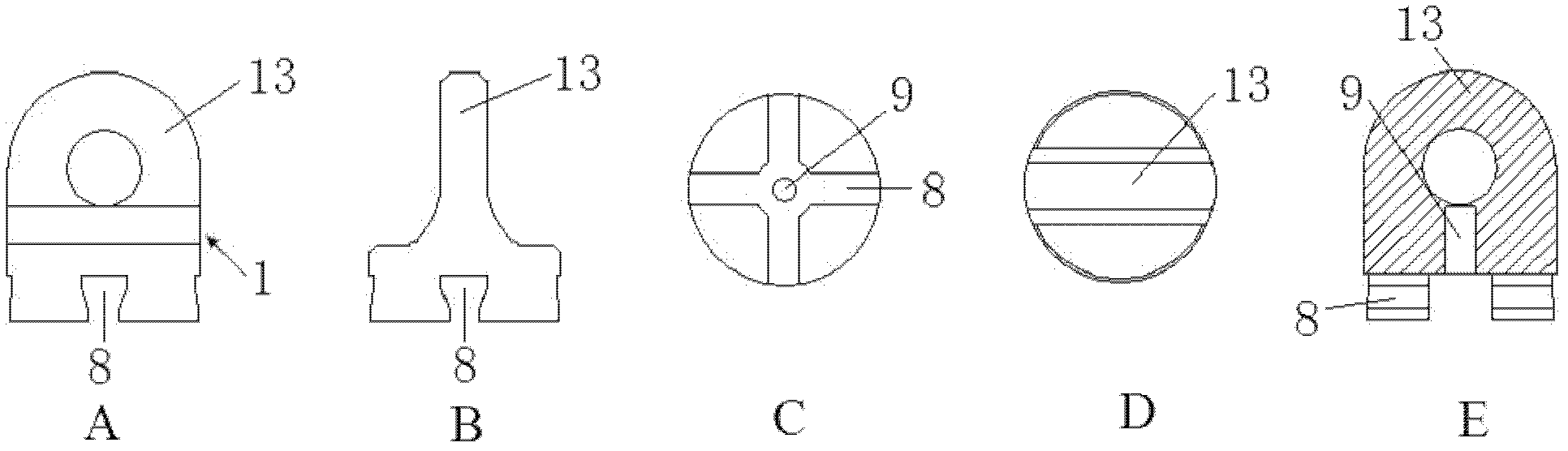 Hardware fitting for detecting mechanical property of bar material and using method thereof