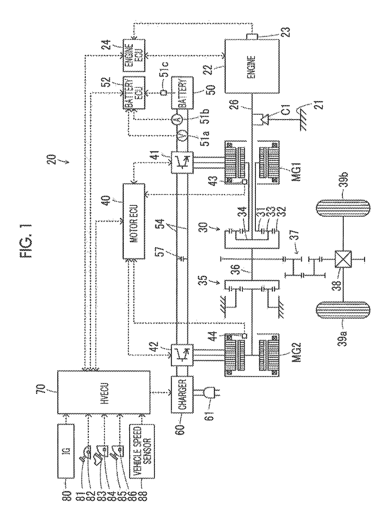 Hybrid vehicle and control method for hybrid vehicle