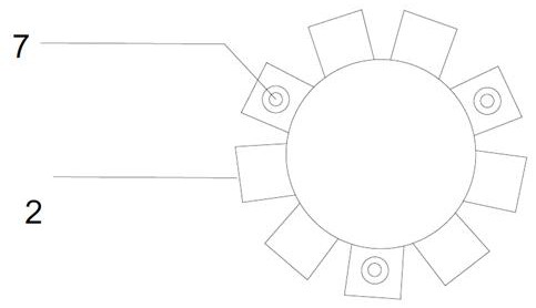 Turbulent flow type ocean engineering foundation comprehensive scouring protection device based on multi-stage vortex breaking device