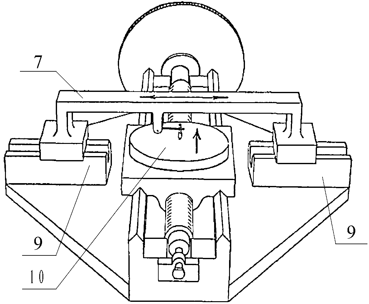 Cutter frame system of grating ruling engine