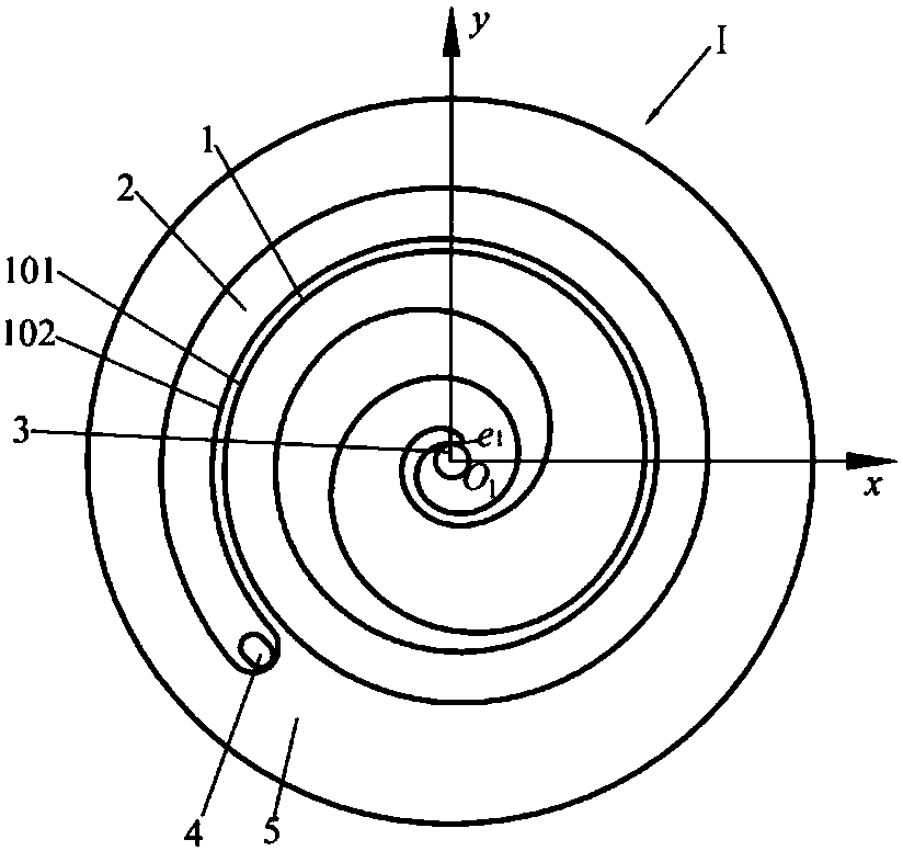 All-engaged variable wall thickness vortex vacuum pump