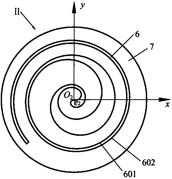 All-engaged variable wall thickness vortex vacuum pump