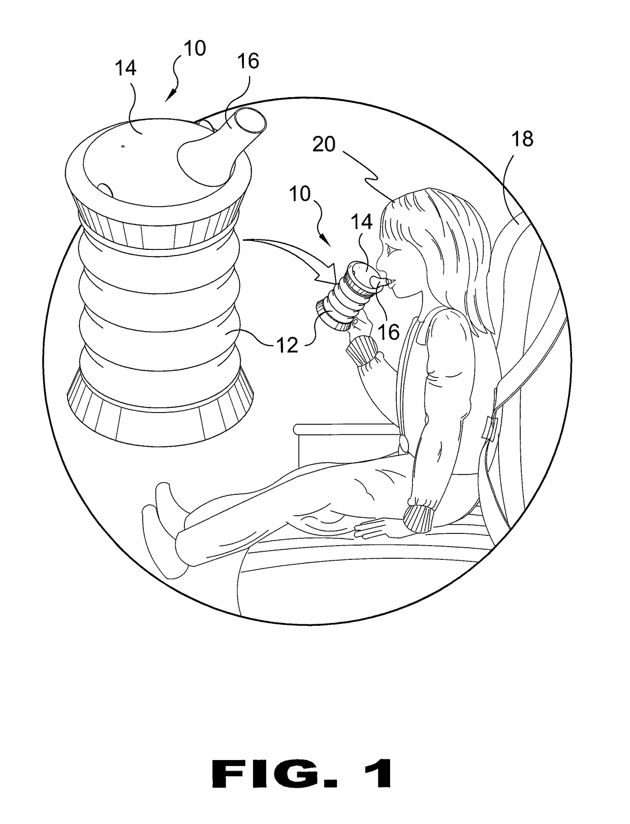 Ergonomic beverage container