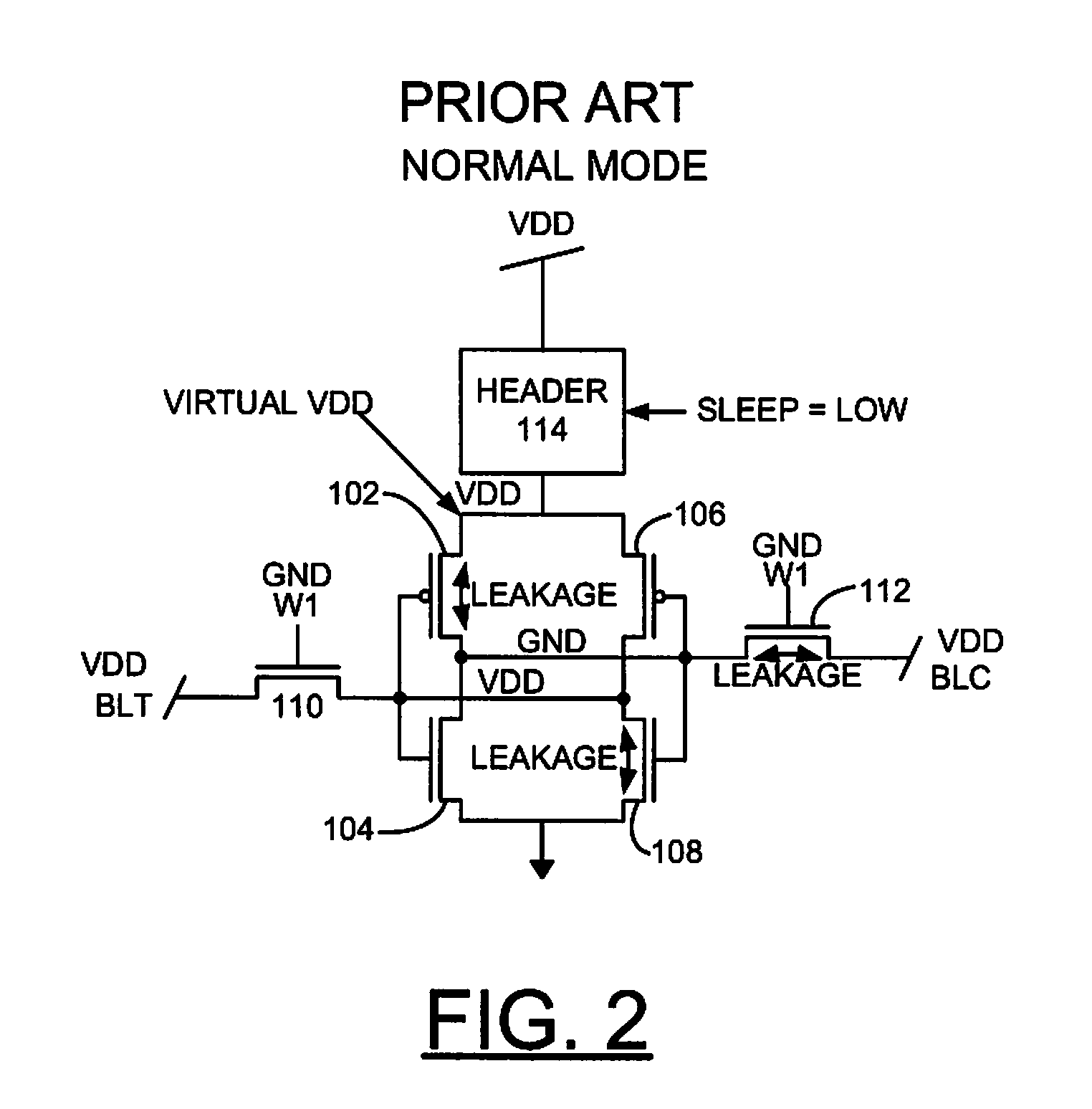 Method for implementing domino SRAM leakage current reduction