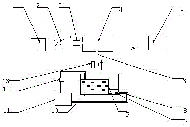 Mixed liquid blending system and blending method