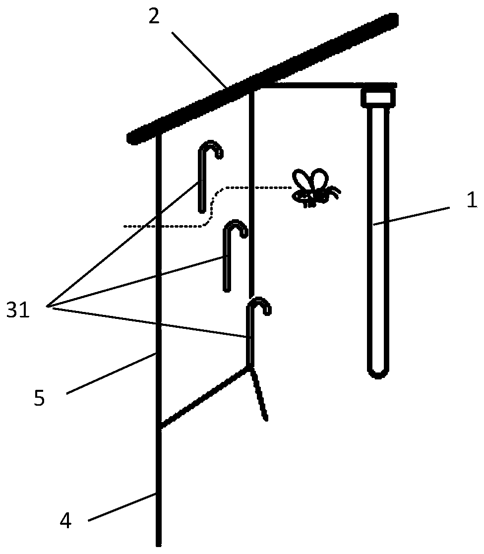 Rain and pest automatic separation device for automatic crop pest detection and forecasting system