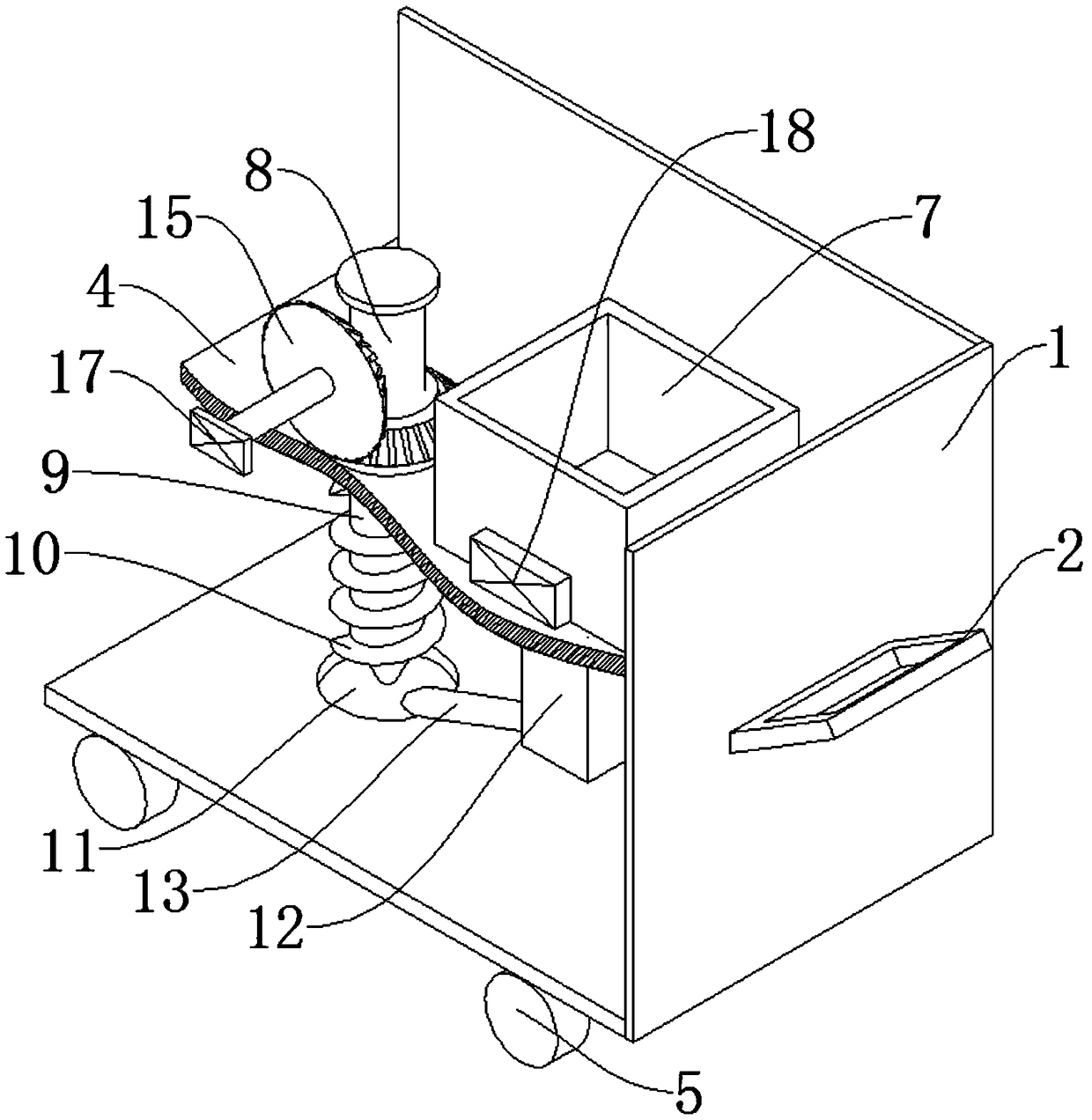 Fertilizer application device for planting fruit trees