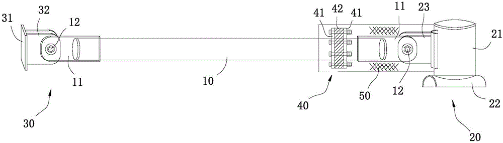 Fixing device for preventing sedimentation stretching of straight-buried pipe