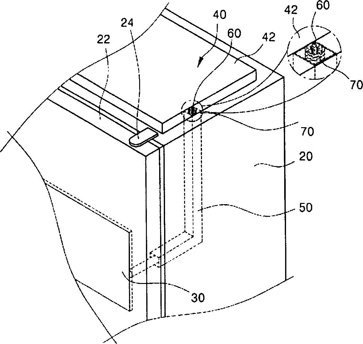 Structure for lowering electromagnetic interference of network refrigerator