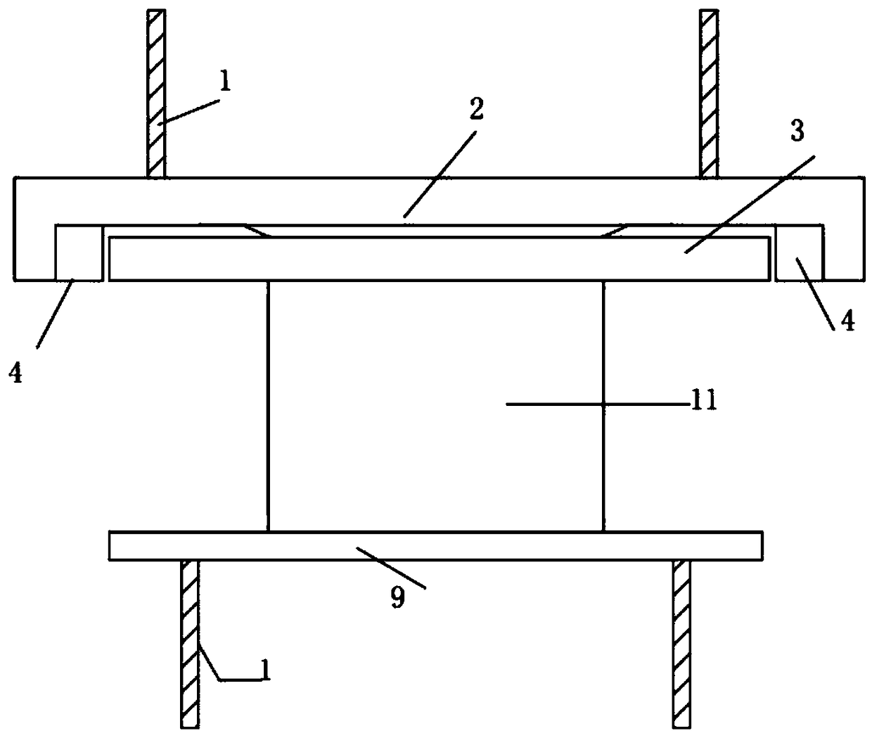 Bridge automatic leveling combined vibration isolation rubber bearing