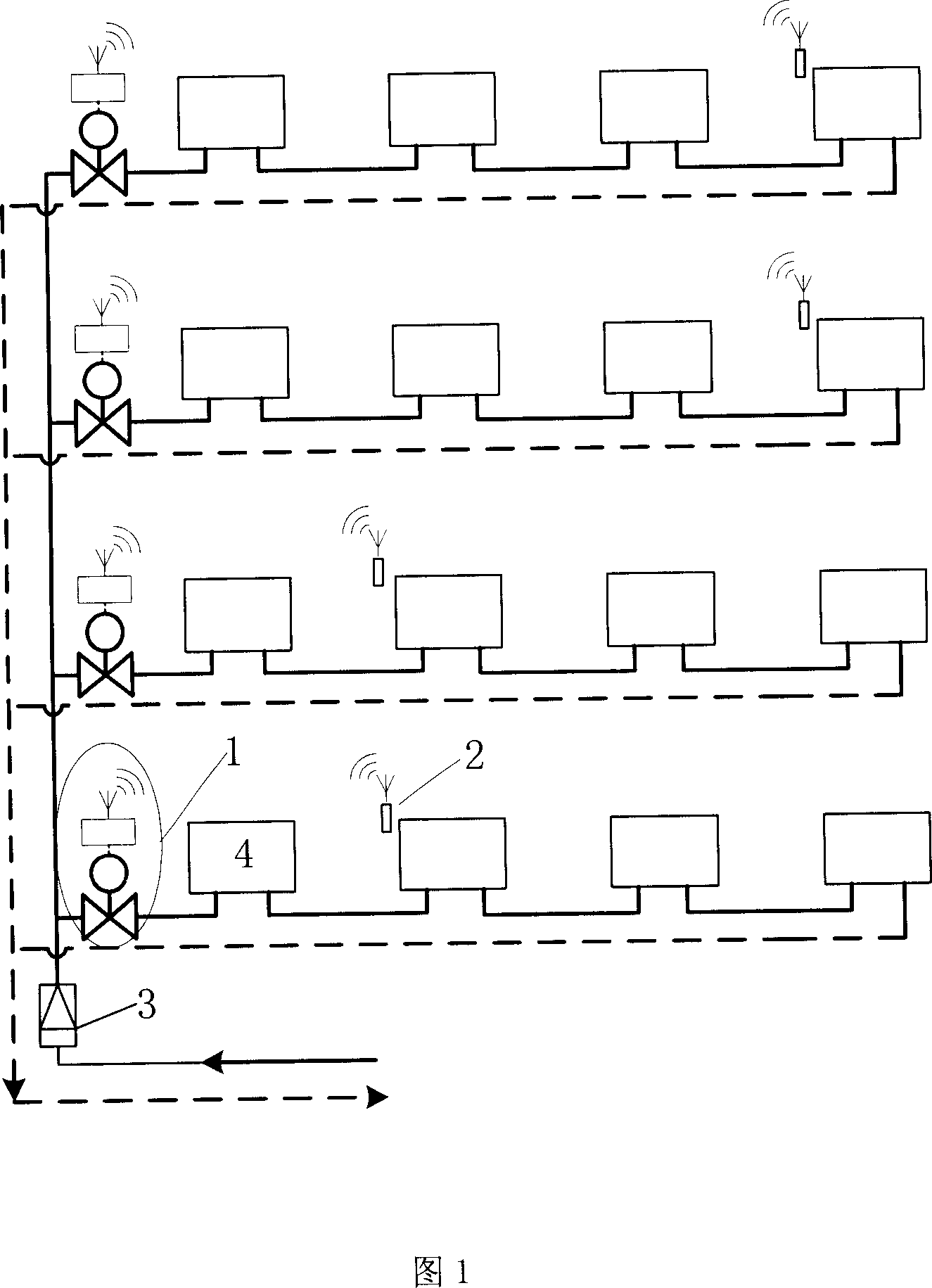 Method and device for simultaneously implementing heat regulation and heat measurement