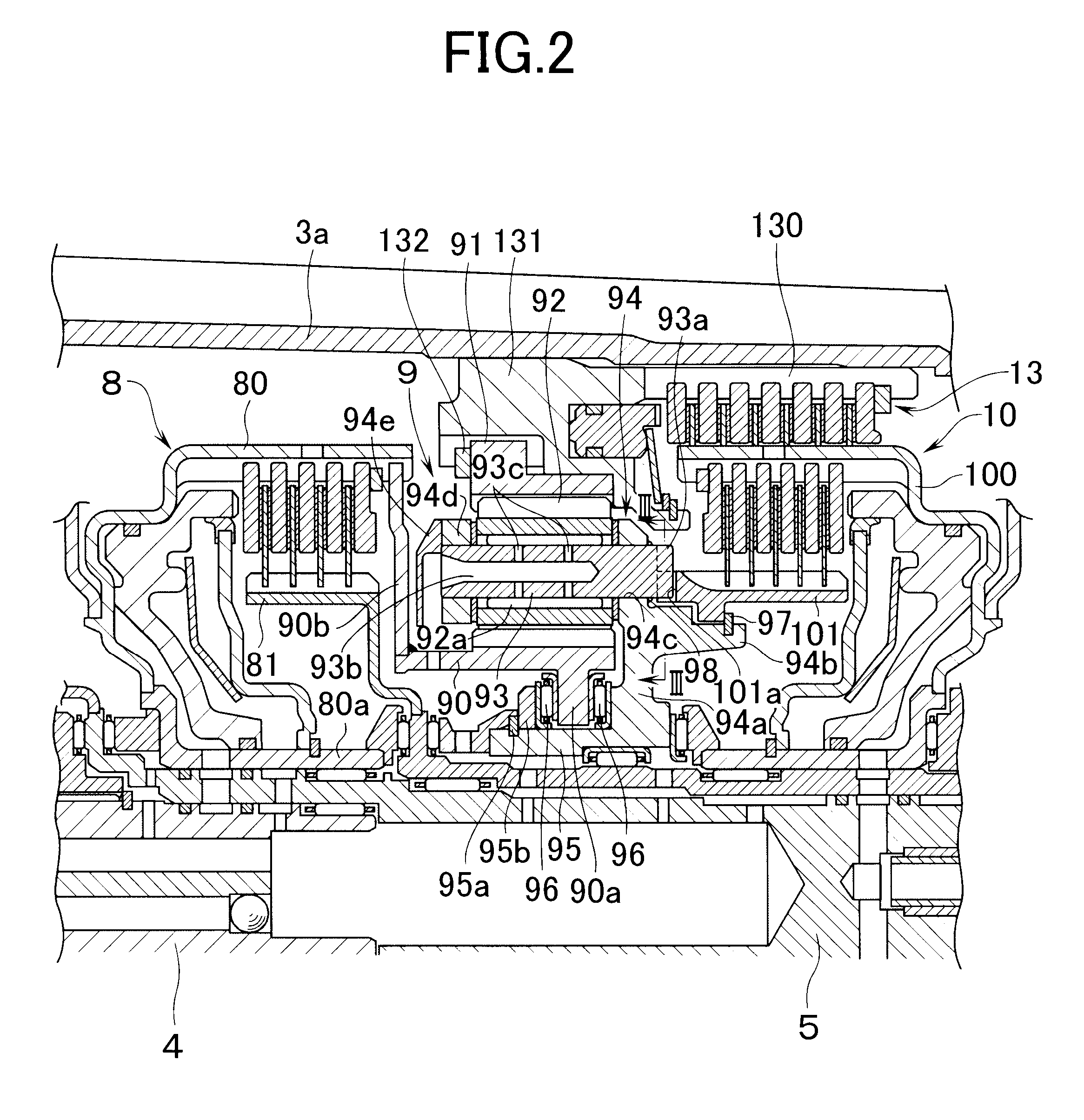 Transmission equipped with planetary gear mechanism and planetary gear mechanism