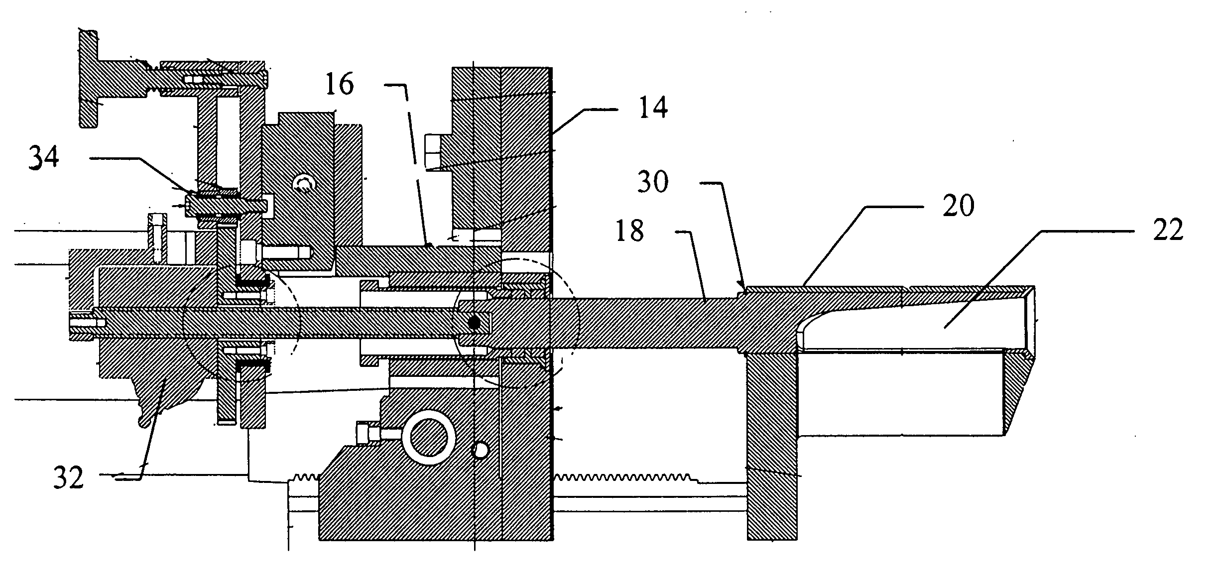 Internal die deckle with flow control