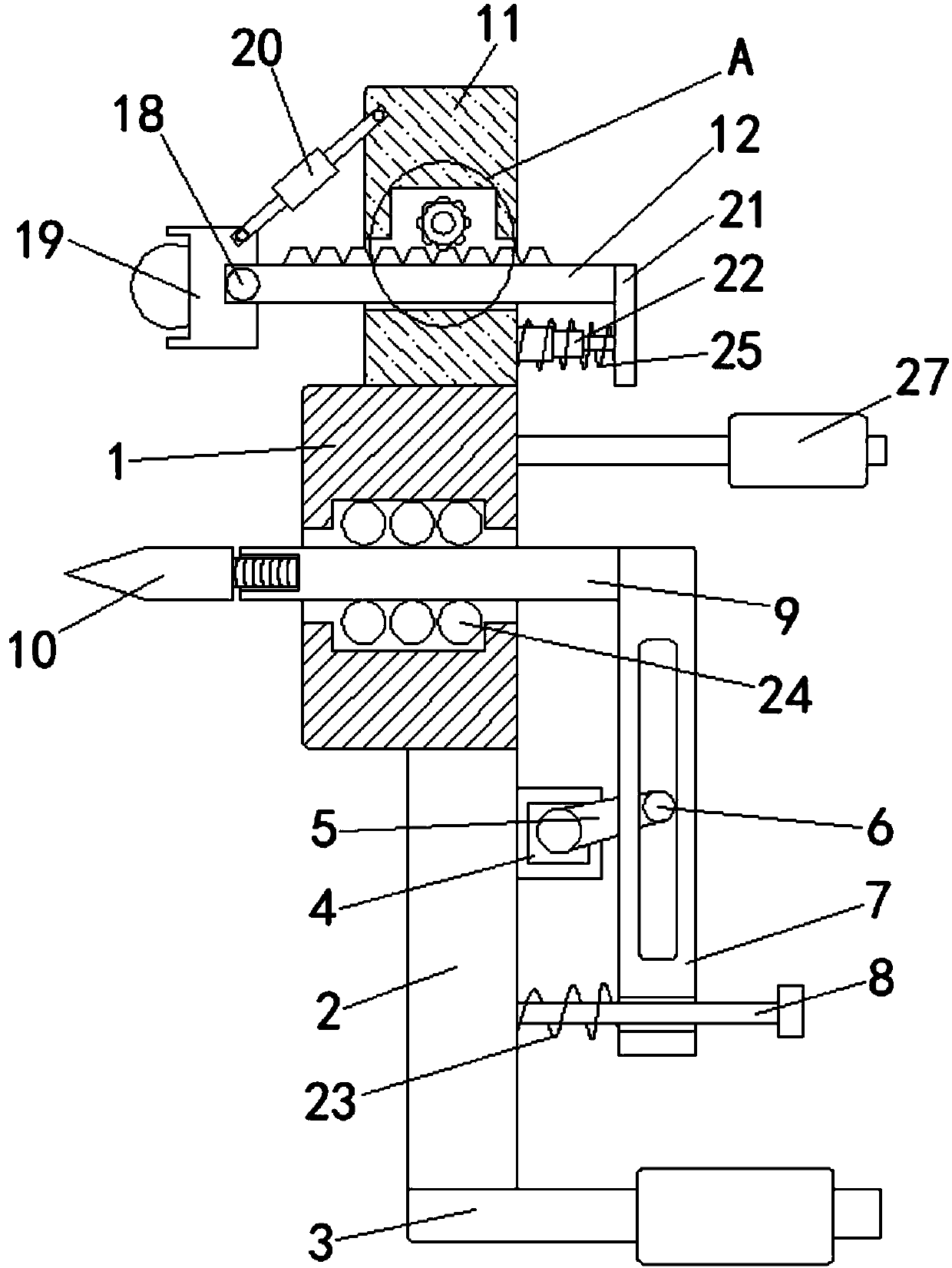 Medical image examination locating device