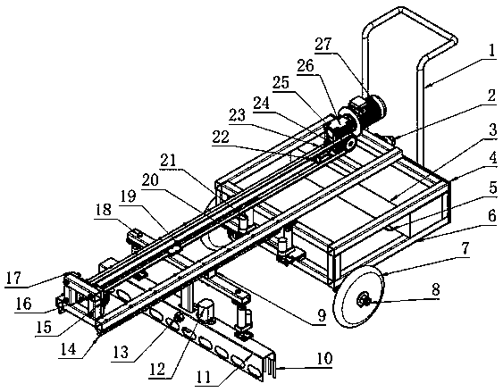 Sand flattening machine