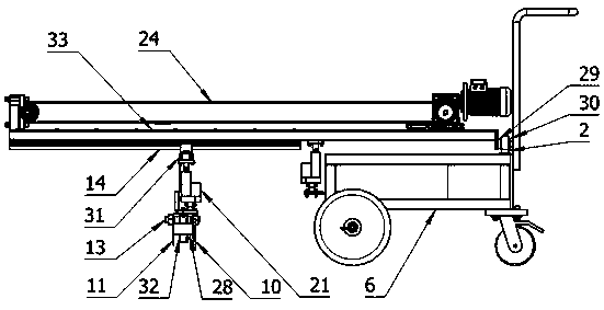 Sand flattening machine