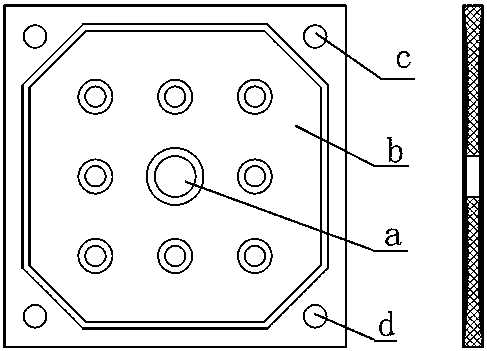 Double-feeding compartment type filter plate combination for fast and uniform feeding