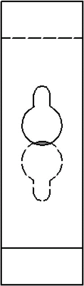 Pear-shaped hole equipped braking distribution valve for heavy-loaded long and large train