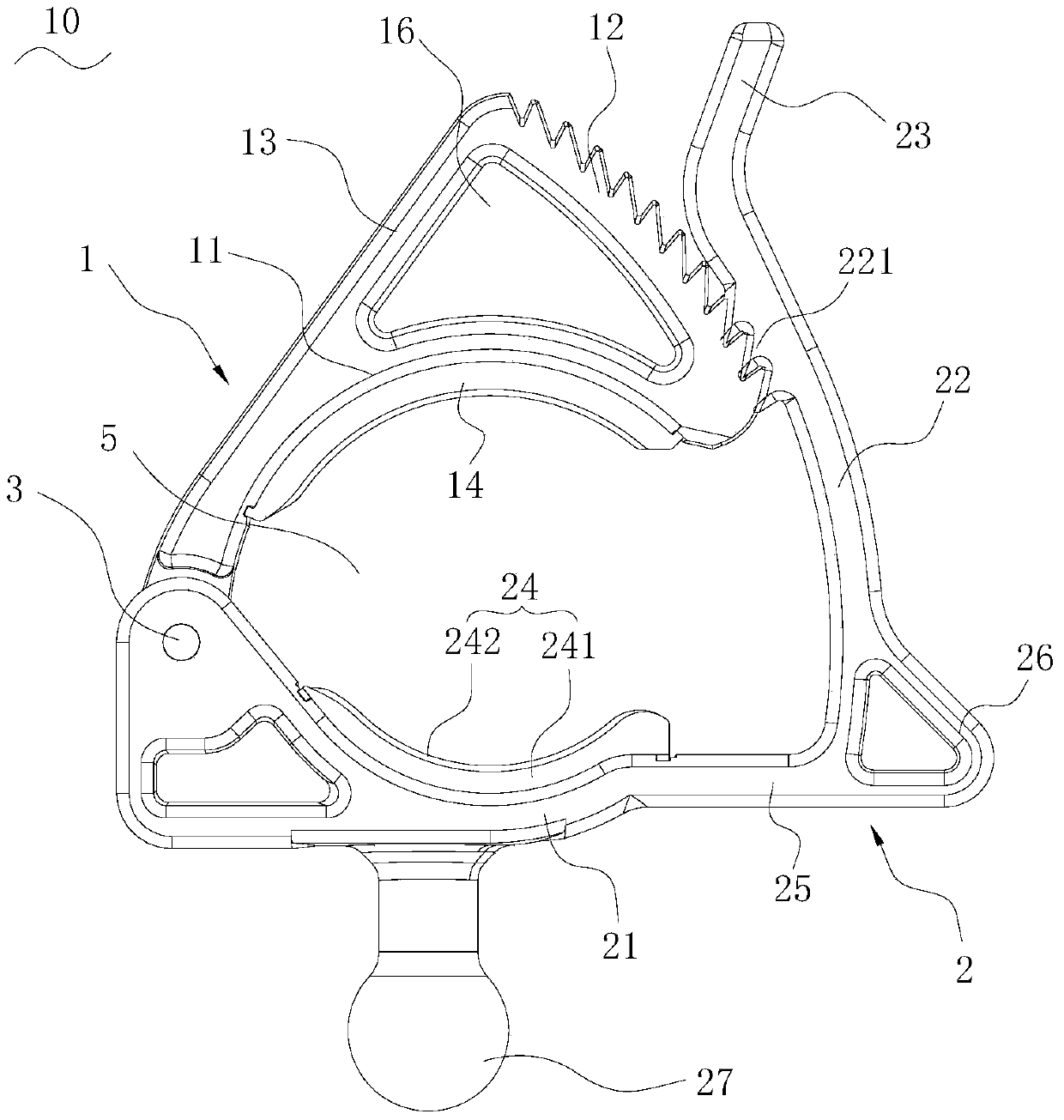 Clamping bracket to hold flashlight