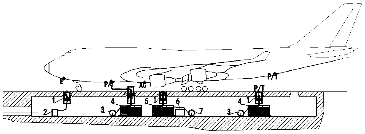 Airport ground vehicle-free service system