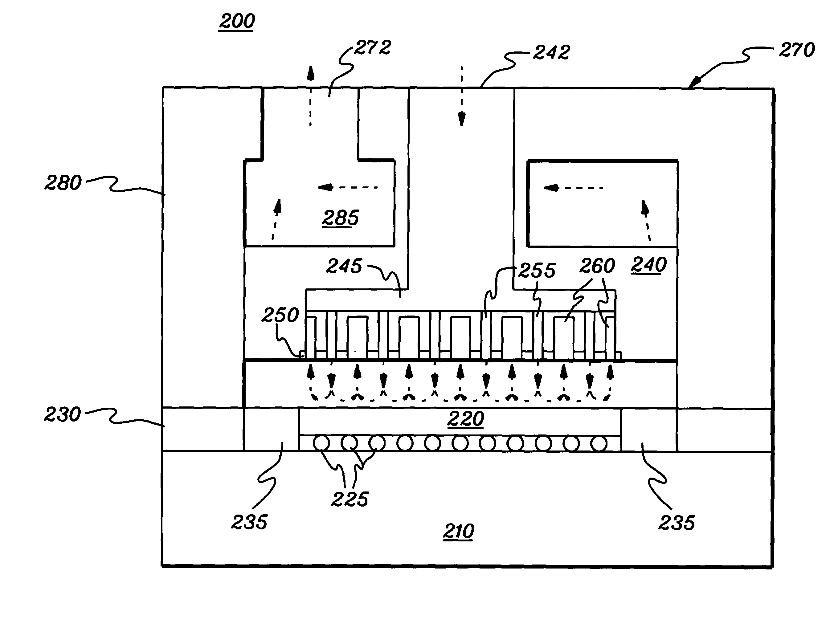 Cooling apparatus, cooled electronic module and methods of fabrication thereof employing an integrated coolant inlet and outlet manifold