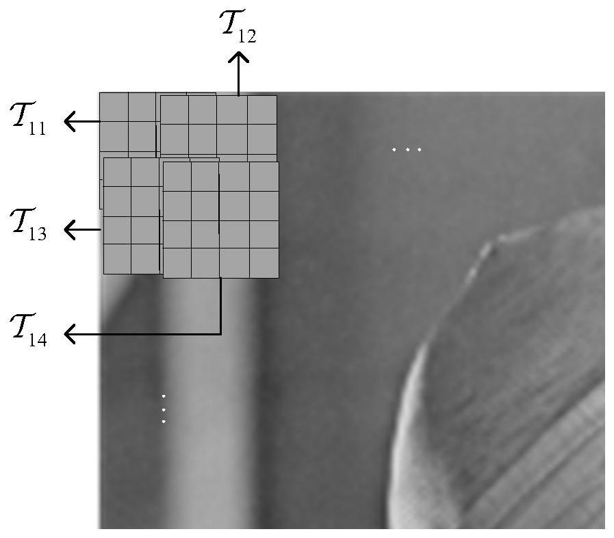 Color image reconstruction method based on tensor enhancement technology of local data block