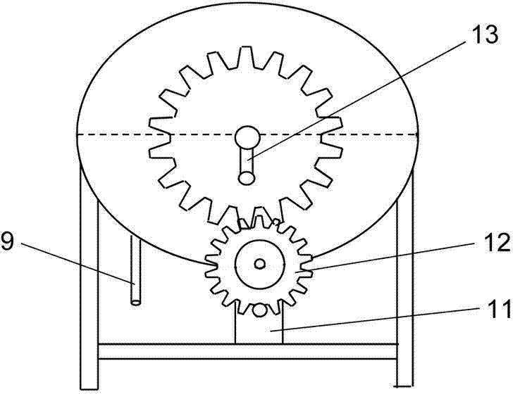 A drum type kitchen waste aerobic fermentation treatment device