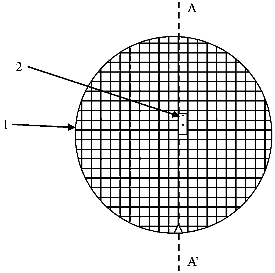 Quick counting and monitoring method of silicon substrate chip dislocation defects